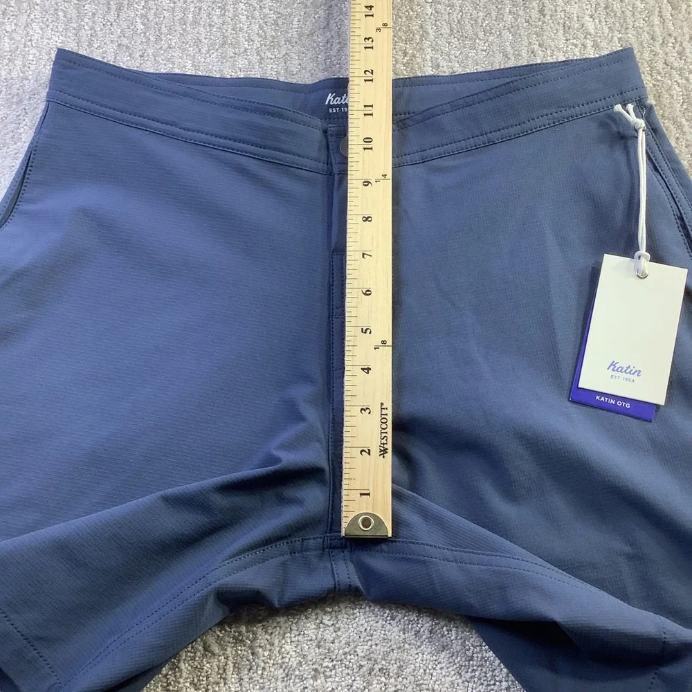 Katin Wonderer Hybrid Trunk Indigo Blue Ripstop Shorts Mens Size 30 NWT‎